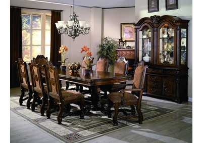 Neo Renaissance Dining Table w/4 Side Chairs,Crown Mark