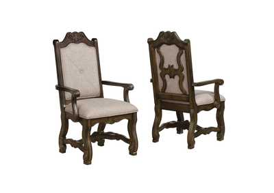 Image for 2420 Dark Oak Assem. Neo Renaissance Arm Chair