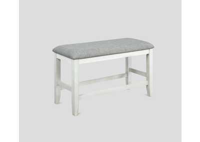 Fulton Counter Height Bench White