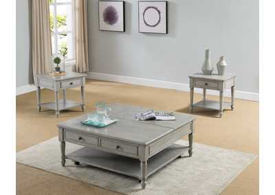 Image for Liberty Gray Cocktail Table w/2 End Tables