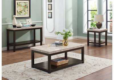 Image for Kelia White Sofa Table W/ Coffee & 2 End Tables