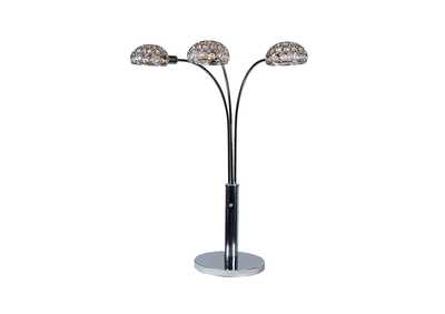Image for Crystal 3 Arm Table Lamp