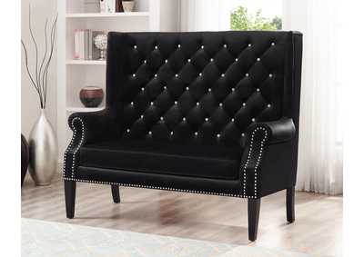 Image for Odina Loveseat Chair Black