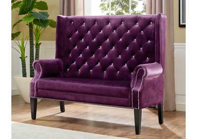 Image for Odina Loveseat Chair Purple