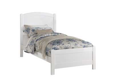 Image for Helene White Twin Panel Bed