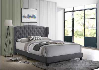 Image for Rosemary King Platform Bed Grey