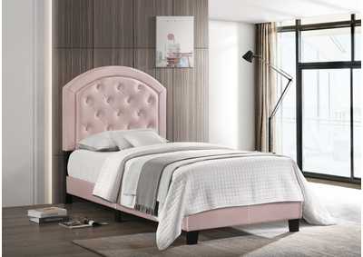 Image for Gaby Twin Platform Bed Adj Hb Pink