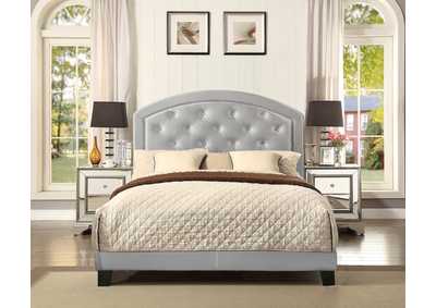 Image for Gaby Full Platform Bed Adjustableheadboard Silver