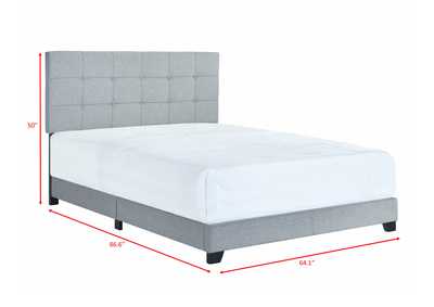 Florence Queen Bed Grey,Crown Mark