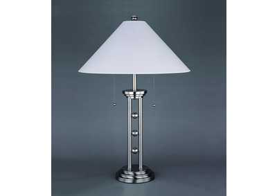 6231 Silver Magnum Chrome Table Lamp 28.5 H,Crown Mark