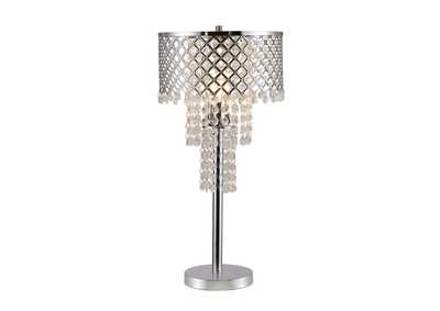 Image for Crystal On Mesh Table Lamp 28"H