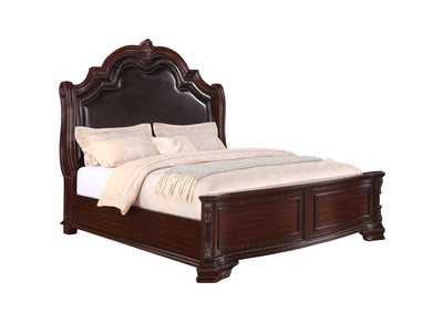 Image for Sheffield Dark Cherry California King Mansion Bed