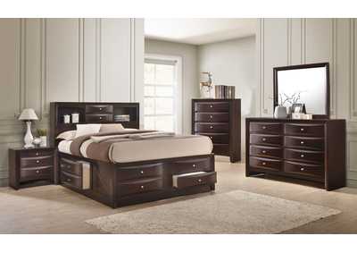 Image for Emily Cherry King Bed W/ Dresser, Mirror, Nightstand