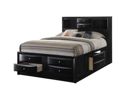 Image for Emily Storage Black Queen Bed