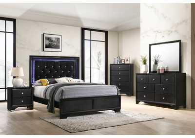 Micah Full Bed W/ Dresser, Mirror, Nightstand,Crown Mark