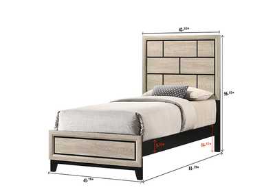 Image for Akerson Chalk Twin Bed