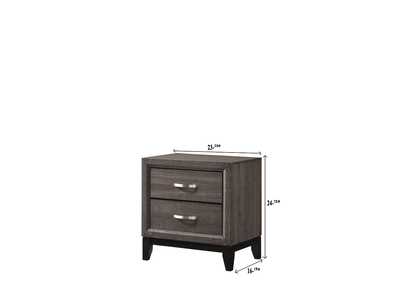 Akerson Night Stand Grey,Crown Mark