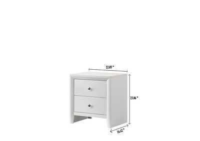 Evan Night Stand White,Crown Mark