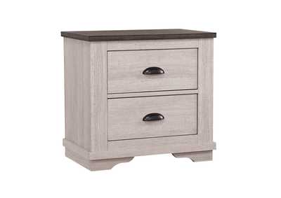 Image for Coralee Night Stand Chalk - Grey