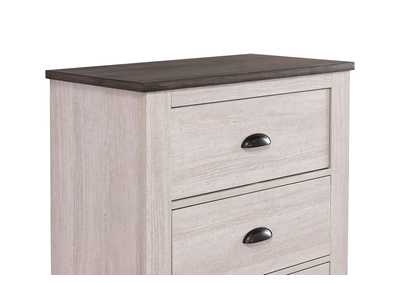 Coralee Night Stand Chalk - Grey,Crown Mark