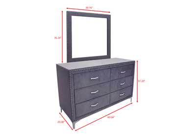 Lucinda Dresser - Dark Grey,Crown Mark