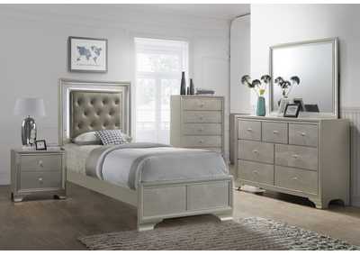 Image for Lyssa Twin Bed W/ Dresser, Mirror, Nightstand