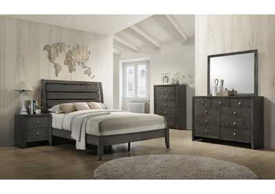 Image for Evan Grey Full Bed W/ Dresser, Mirror, Nightstand