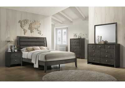 Image for Evan Grey Queen Bed W/ Dresser, Mirror