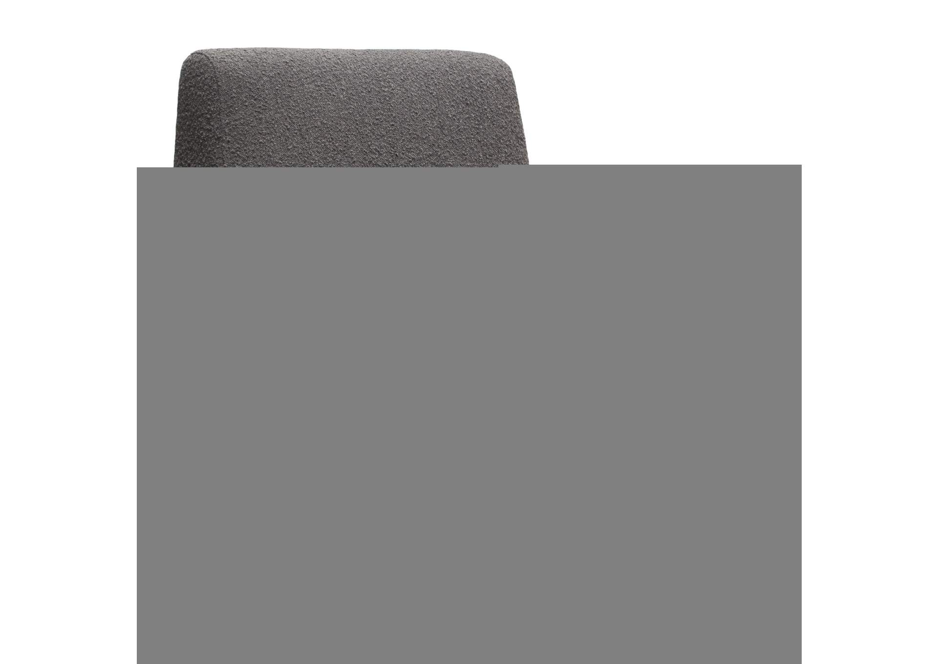 Cameron Accent Chair in Chair Boucle Textured Fabric w/ Black Leg by Diamond Sofa,Diamond Sofa