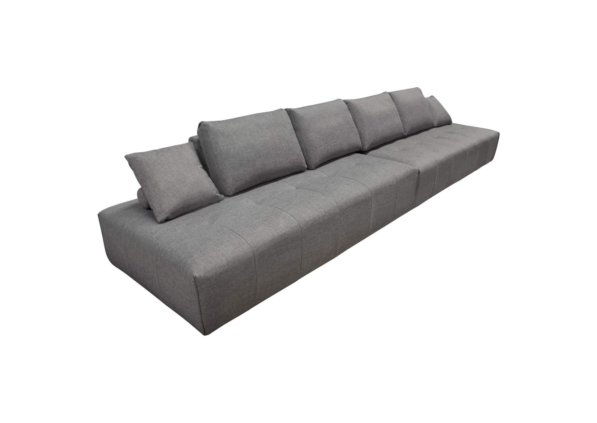 Cloud 2PC Lounge Seating Platforms with Moveable Backrest Supports in Space Grey Fabric by Diamond Sofa,Diamond Sofa