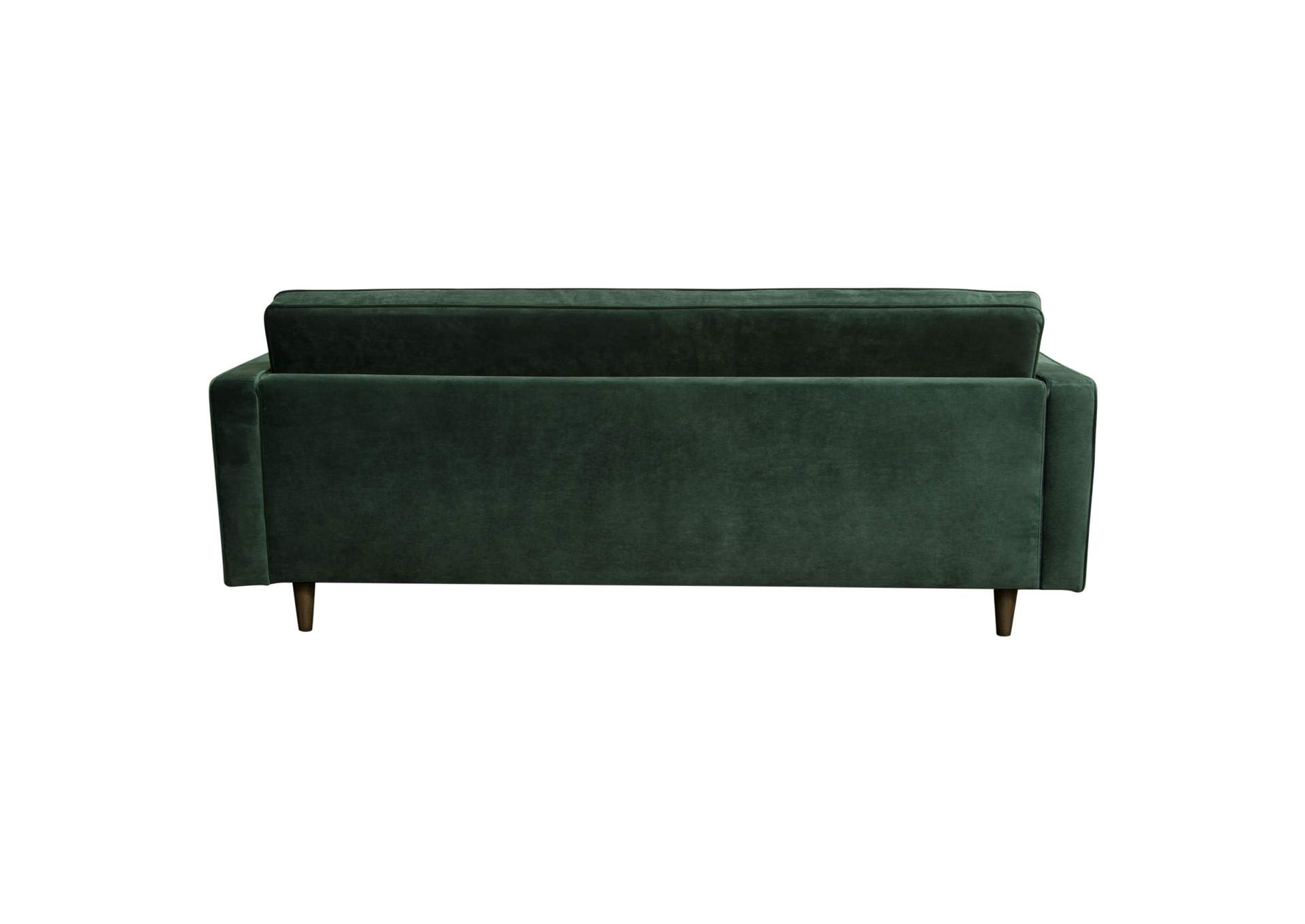 Juniper Tufted Sofa in Hunter Green Velvet with (2) Bolster Pillows by Diamond Sofa,Diamond Sofa