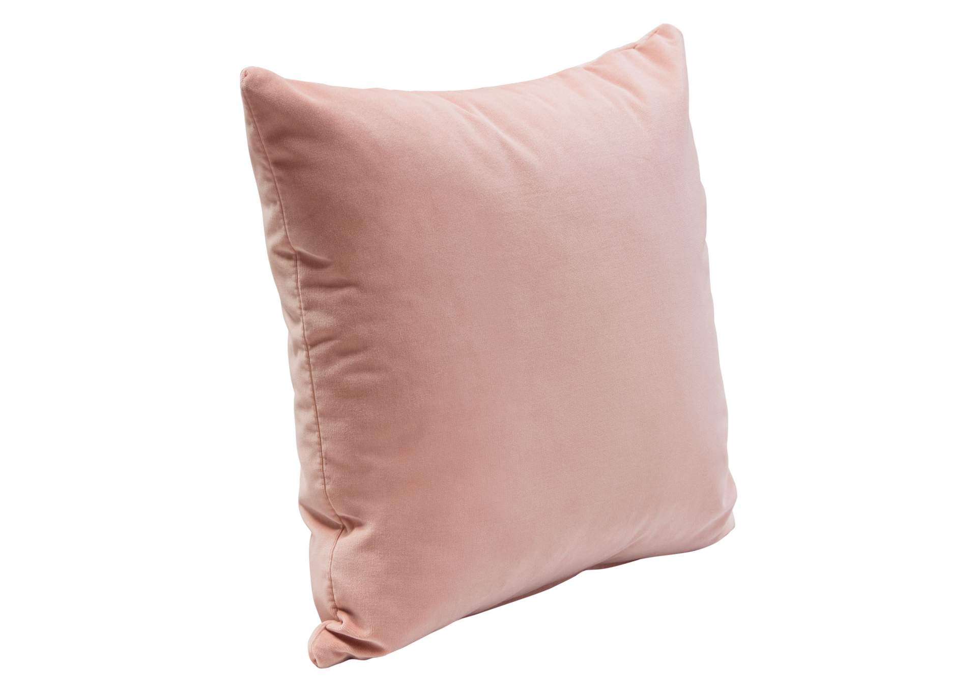 Set of (2) 16" Square Accent Pillows in Blush Pink Velvet by Diamond Sofa,Diamond Sofa