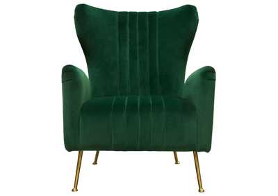 Image for Ava Chair in Emerald Green Velvet w/ Gold Leg by Diamond Sofa