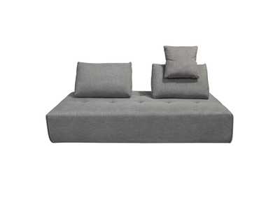 Image for Cloud Lounge Seating Platform with Moveable Backrest Supports in Space Grey Fabric by Diamond Sofa
