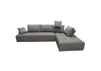 Image for Cloud 2PC Lounge Seating Platforms with Moveable Backrest Supports in Space Grey Fabric by Diamond Sofa