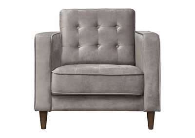Image for Juniper Tufted Chair in Champagne Grey Velvet by Diamond Sofa