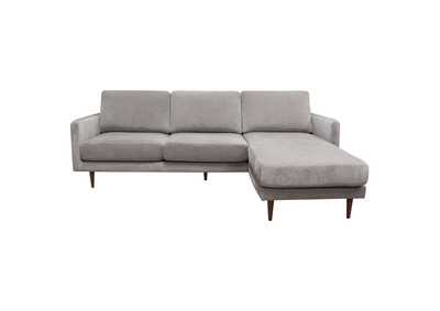 Image for Kelsey Reversible Chaise Sectional in Grey Fabric by Diamond Sofa