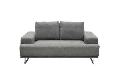 Image for Russo Loveseat w/ Adjustable Seat Backs in Space Grey Fabric by Diamond Sofa