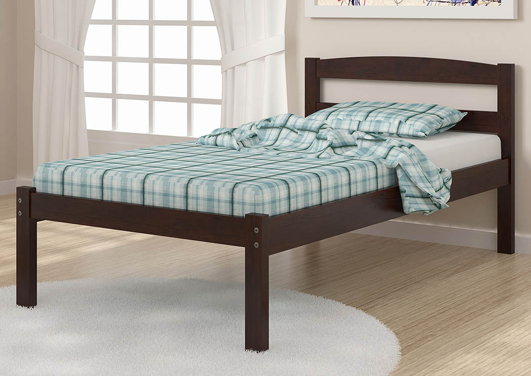 Econo Dark Cappucino Twin Bed,Donco Kids