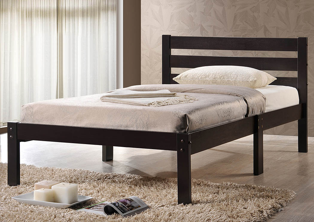 Mako Chocolate Twin Bed,Donco Kids