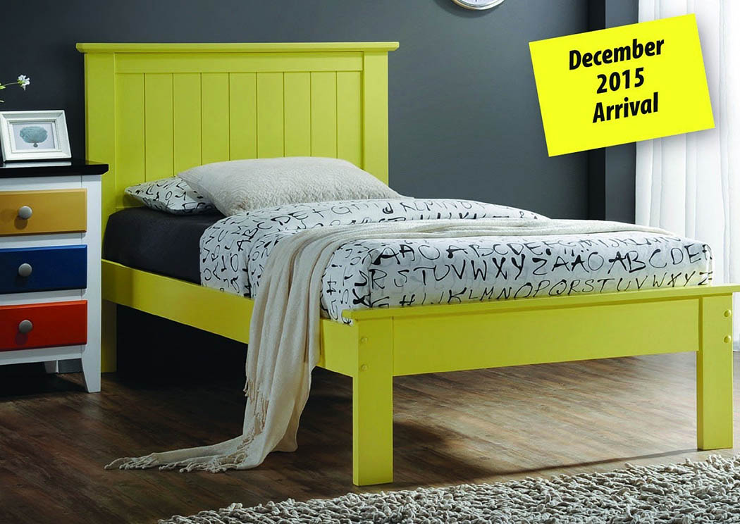 Joshua ll Yellow Twin Platform Bed,Donco Kids