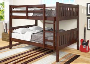Image for Full/Full Dark Cappuccino Bunk Bed