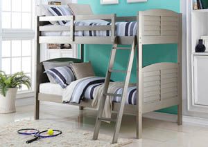 Image for Twin/Twin Platinum Shutter Bunk Bed w/Ladder