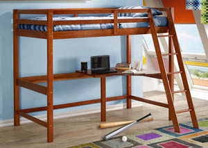 Image for Tall Student Light Espresso Loft Bed