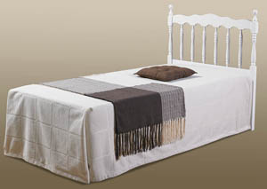 Image for Full White Spindle Headboard