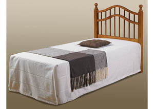 Image for Twin Honey Double Rail Headboard