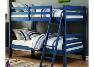 Image for Twin/Twin Blue Liberty Bunk Bed w/Tilt Ladder