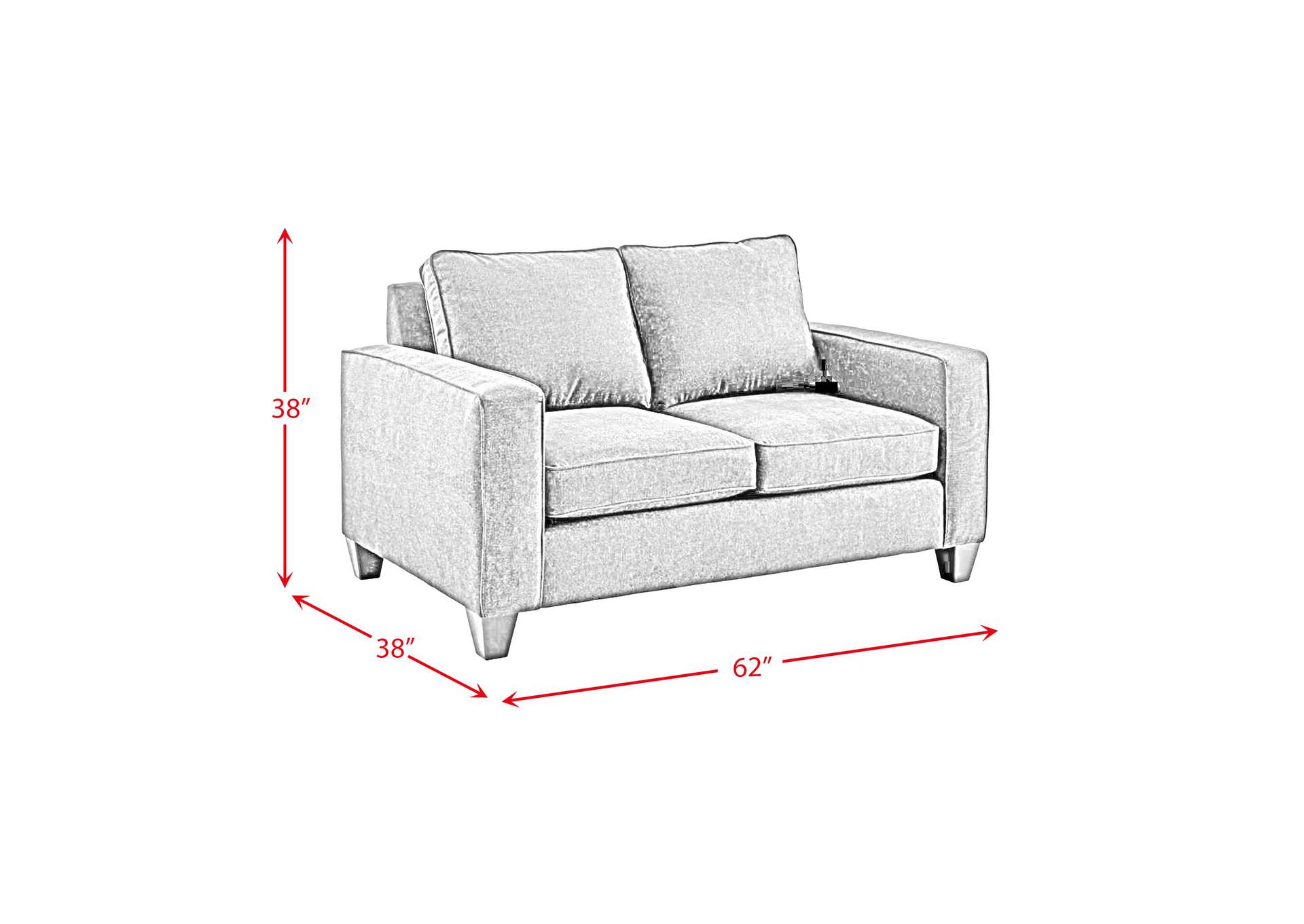 409 Loveseat In Sincere Biscotti,Elements