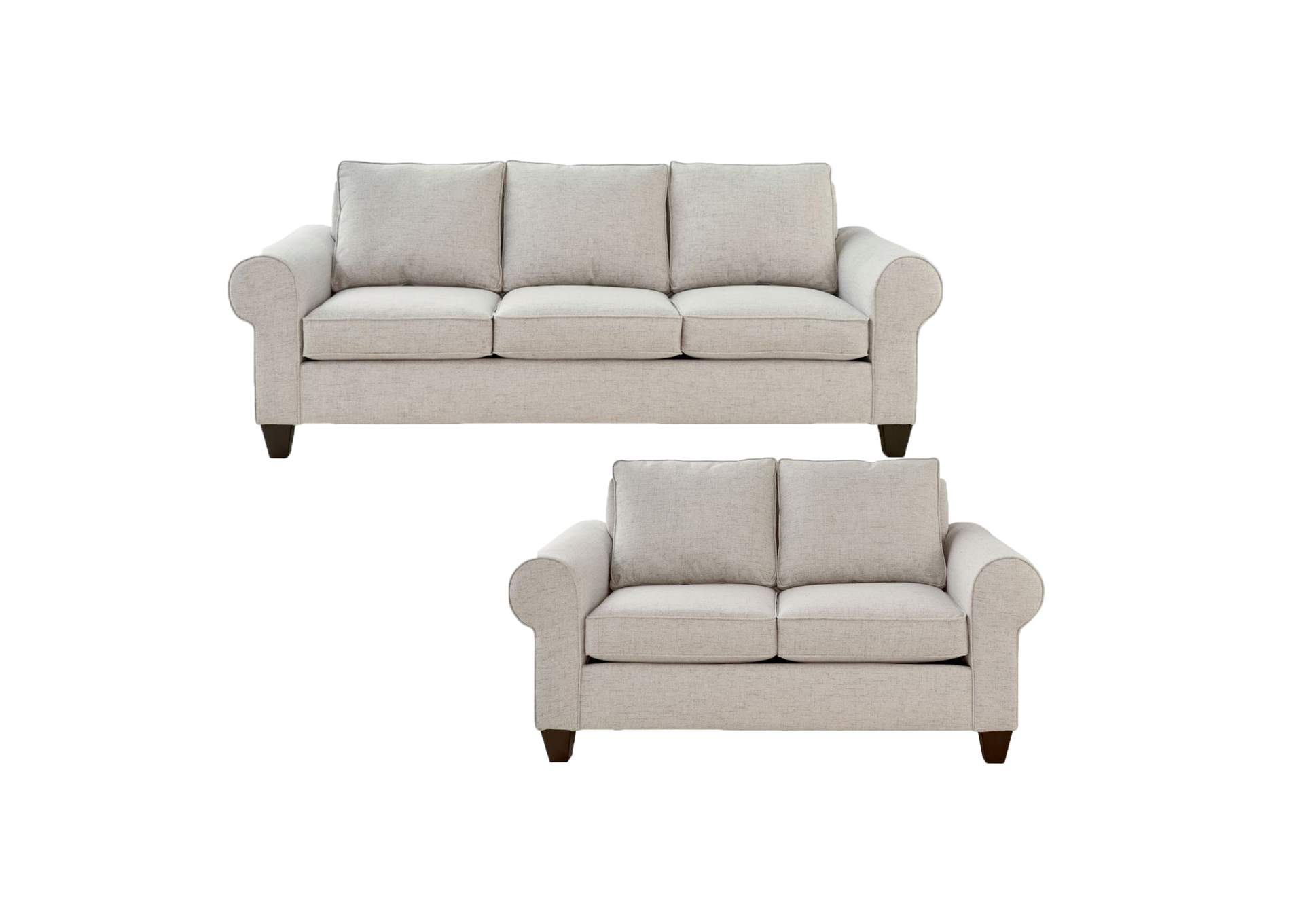 705 2 Piece Set With Sofa And Loveseat In Sincere Biscotti,Elements