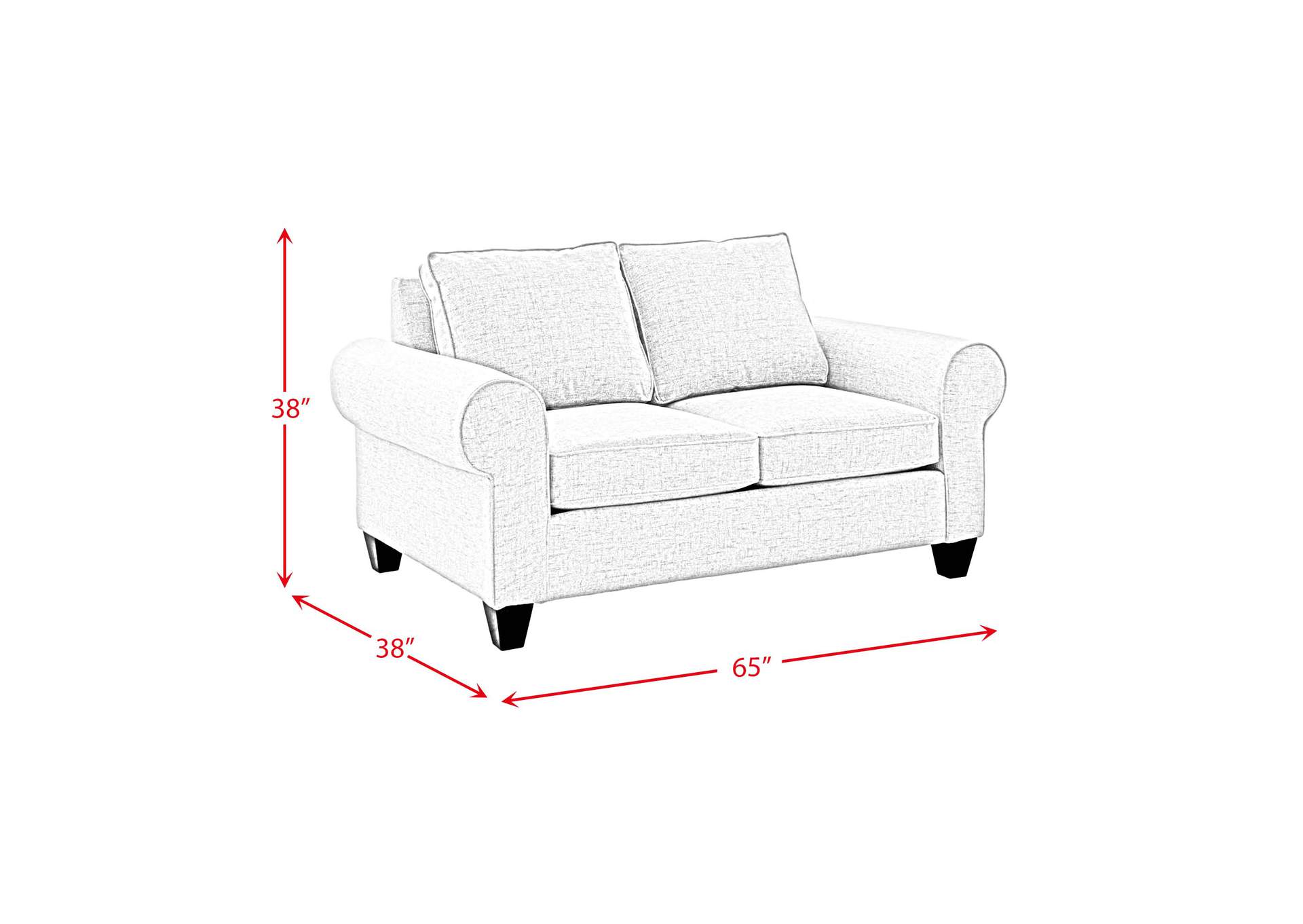 705 2 Piece Set With Sofa And Loveseat In Sincere Austere,Elements